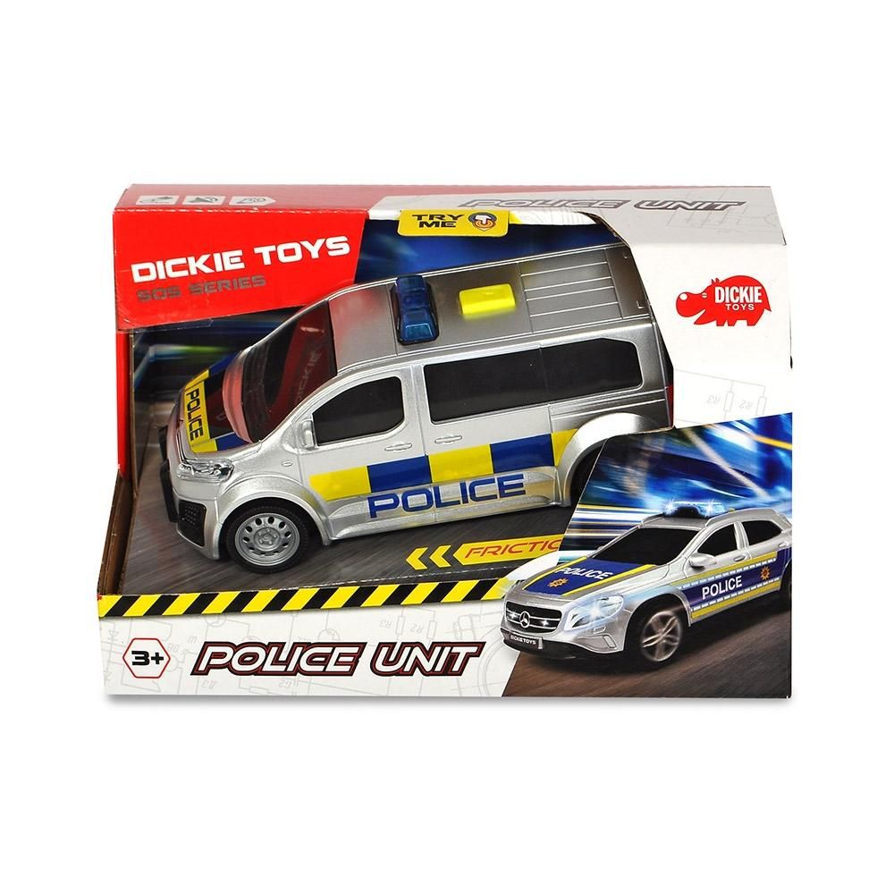Dickie SOS Police Unit Citroën rendőrautó hanggal és fénnyel 15 cm