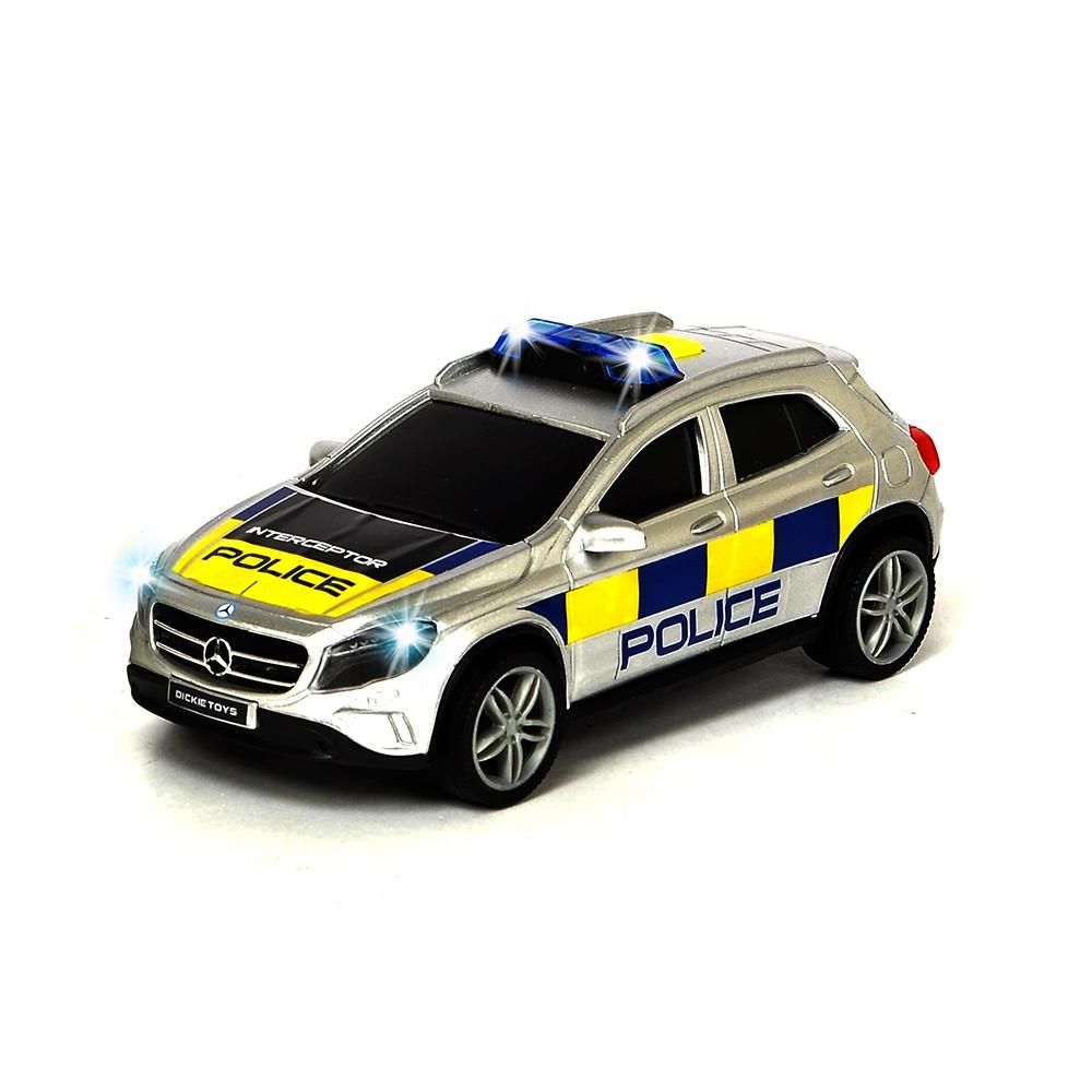 Dickie SOS Police Unit Mercedes rendőrautó hanggal és fénnyel 15 cm