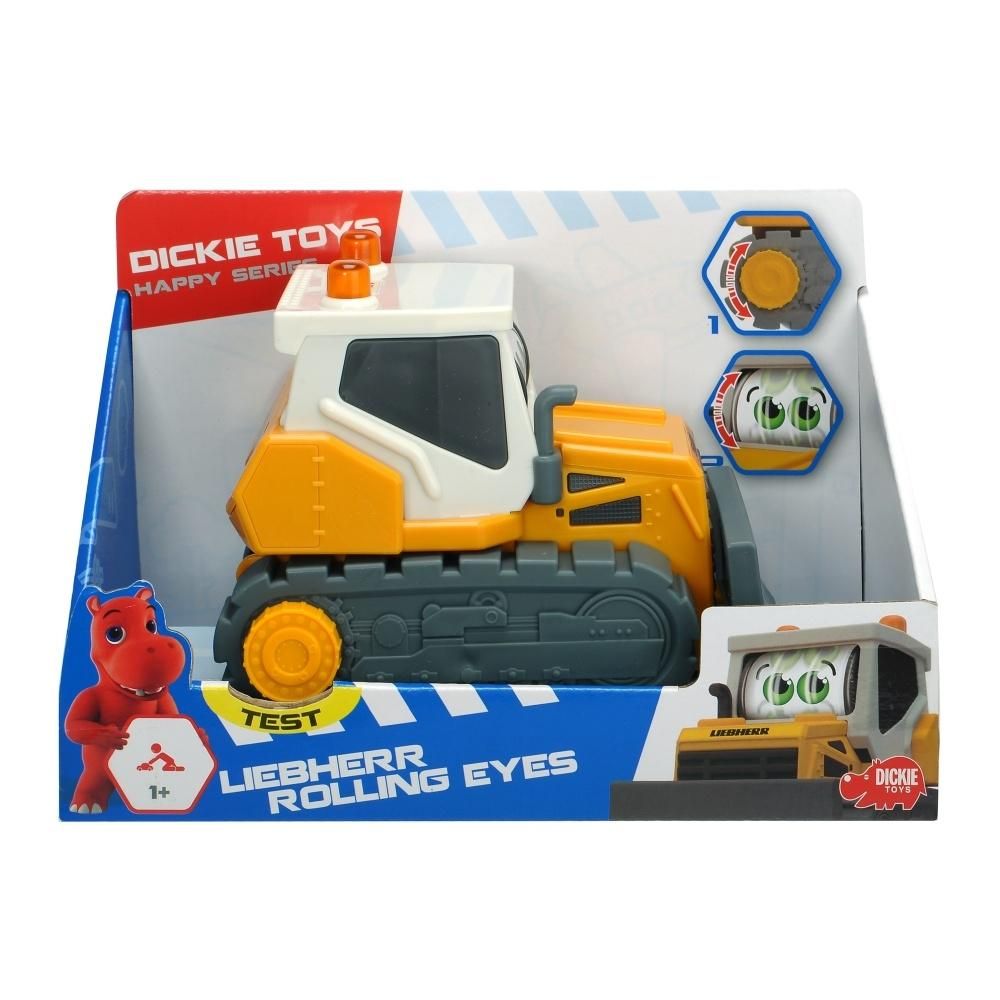 Dickie Vidám masinák mozgó szemekkel 16 cm, buldózer