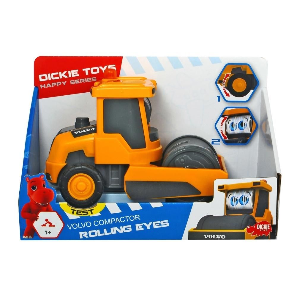 Dickie Vidám masinák mozgó szemekkel 16 cm, úthenger