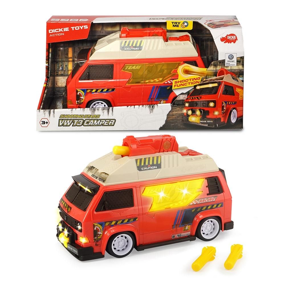 Dickie VW T3 Camper világító furgon kilövővel 28 cm