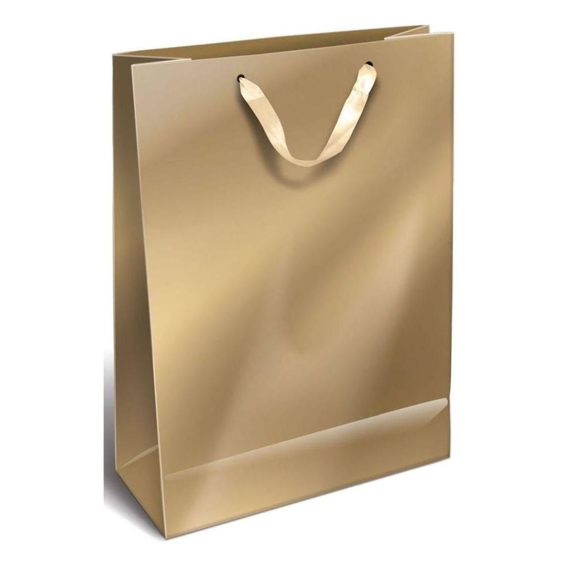 Dísztasak szalagos - kétféle színben, L-es méret 31 x 24 x 10 cm