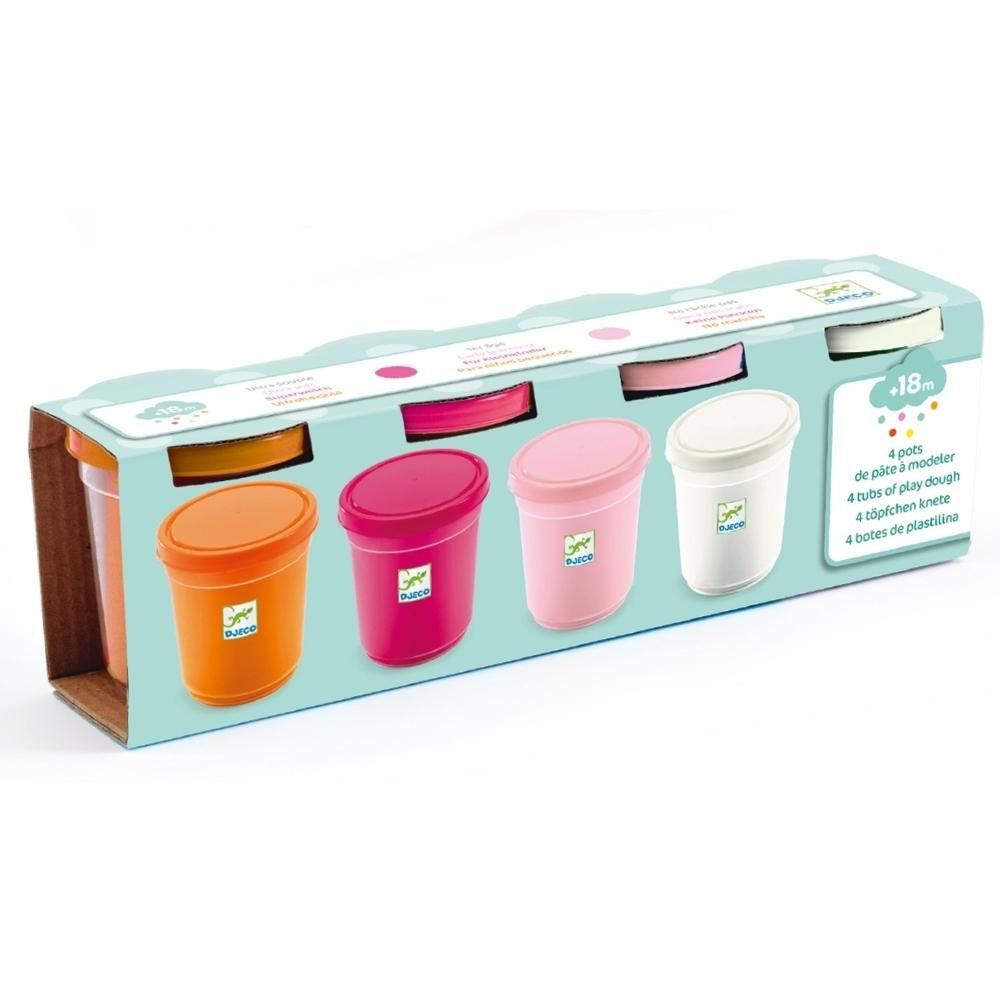 Djeco 4 szín pillegyurma - édes színek