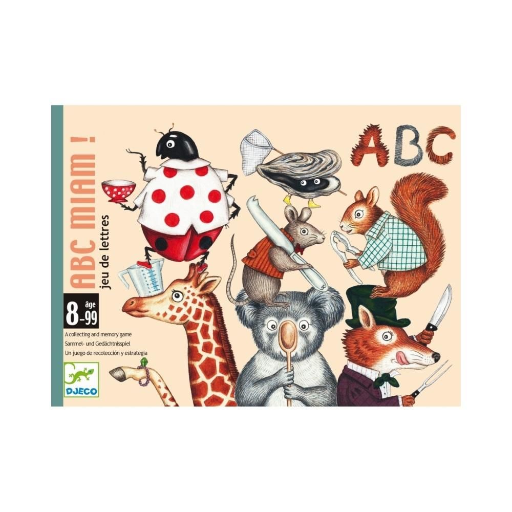 Djeco ABC Miam - Betűfaló kártyajáték