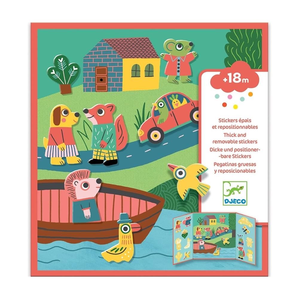 Djeco Animals - Matricás foglalkoztató, Állatokkal