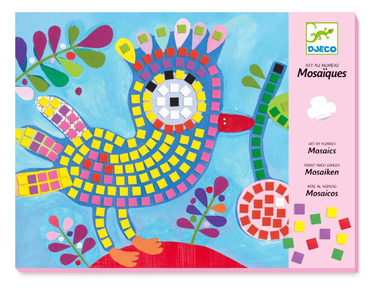 Djeco Bird and ladybird - Mozaik, Madár és katica