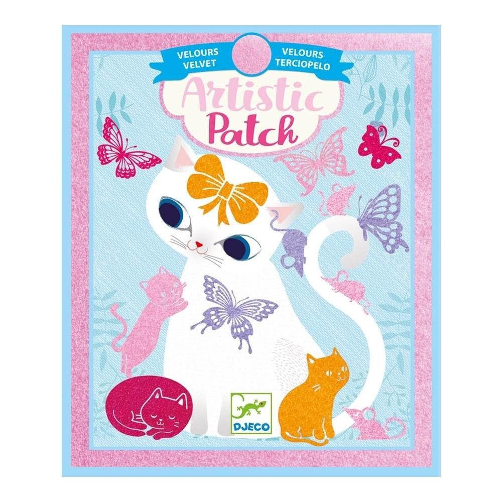 Djeco Collages, Little pets - Bársonykép készítő, Kis háziállatok