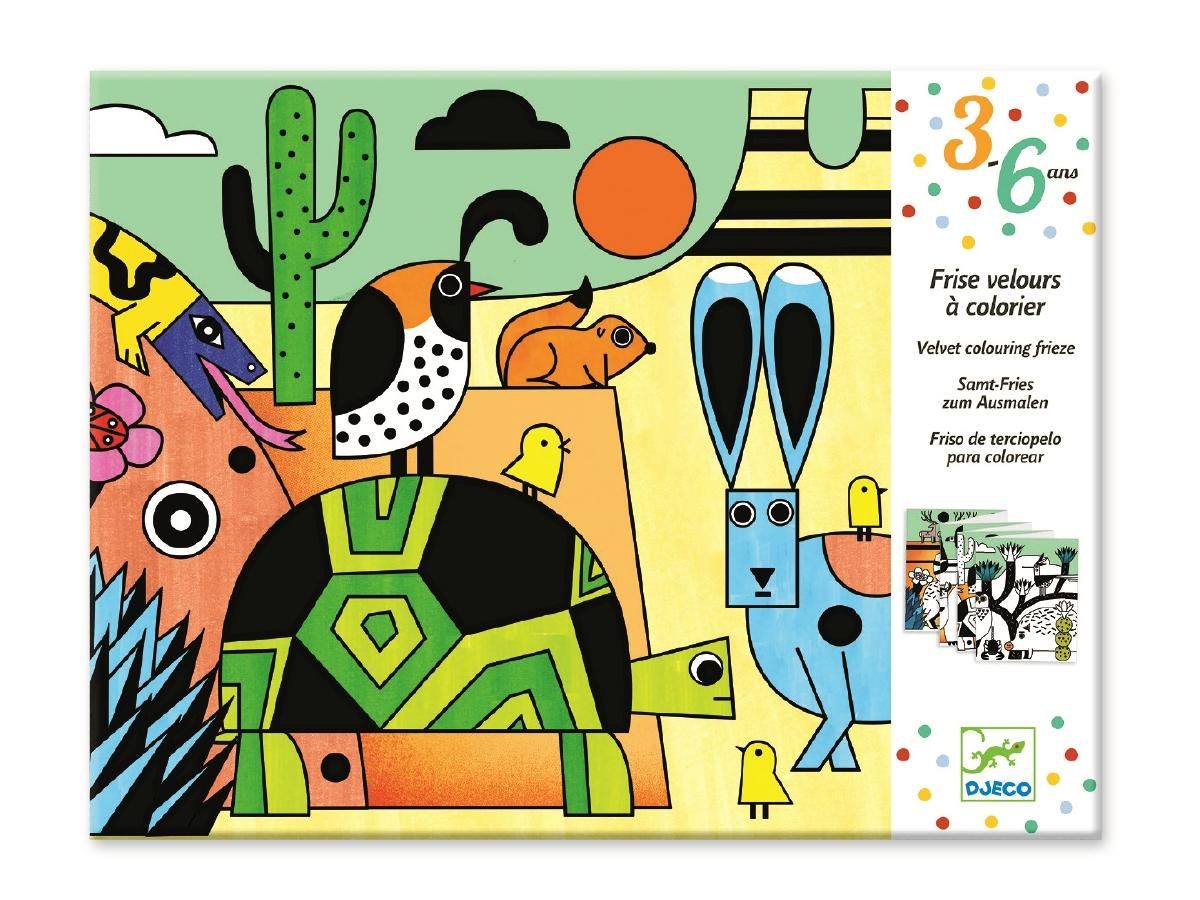 Djeco Colorado - Bársonyhátterű színező, Colorado