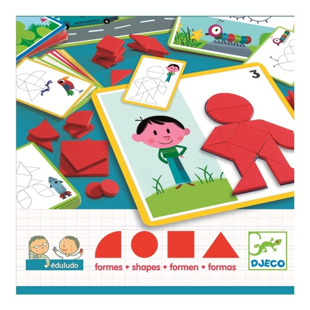 Djeco Eduludo Shapes - Alakzatok és formák fejlesztőjáték