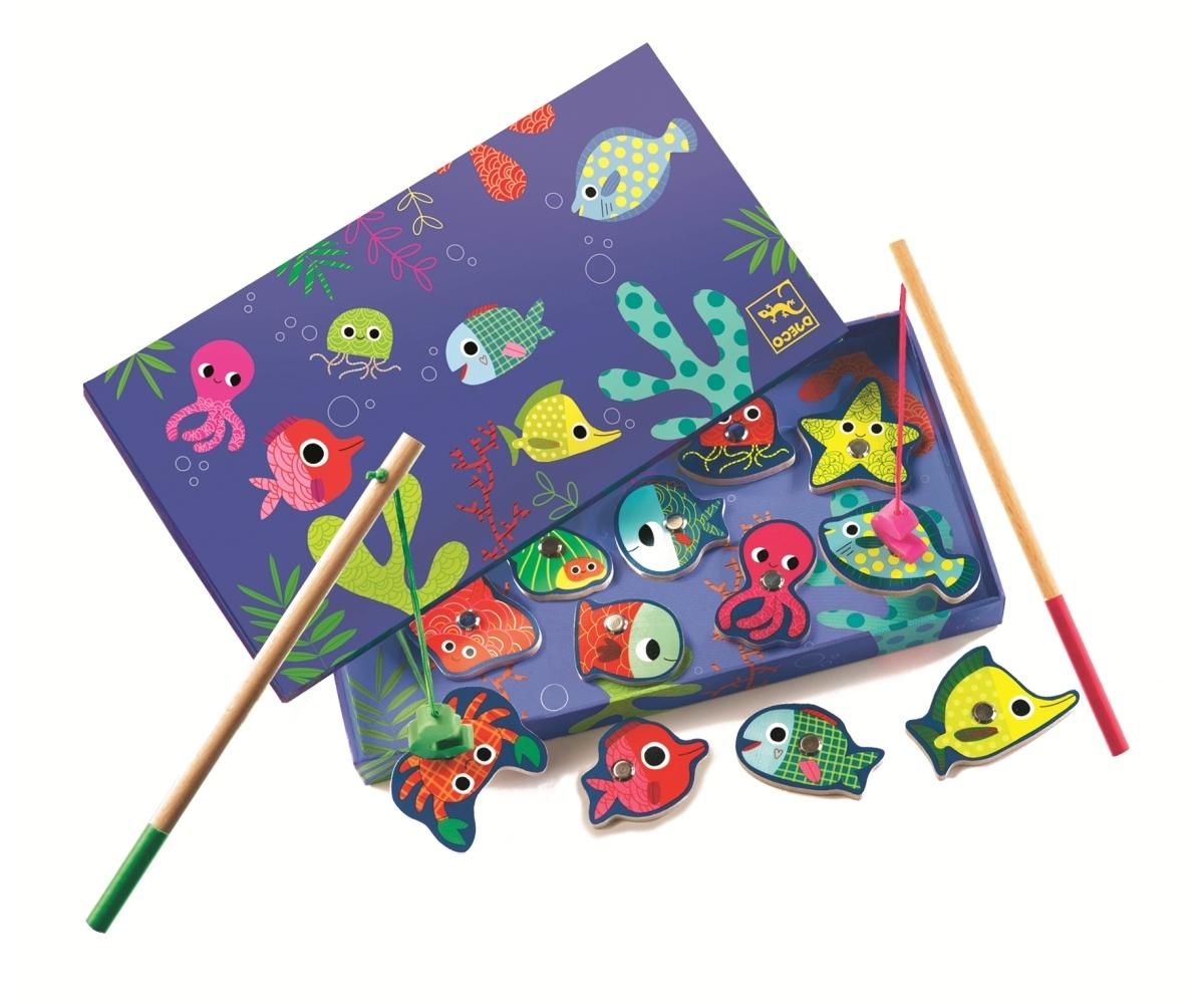 Djeco Fishing colour - Színes mágneses horgászó