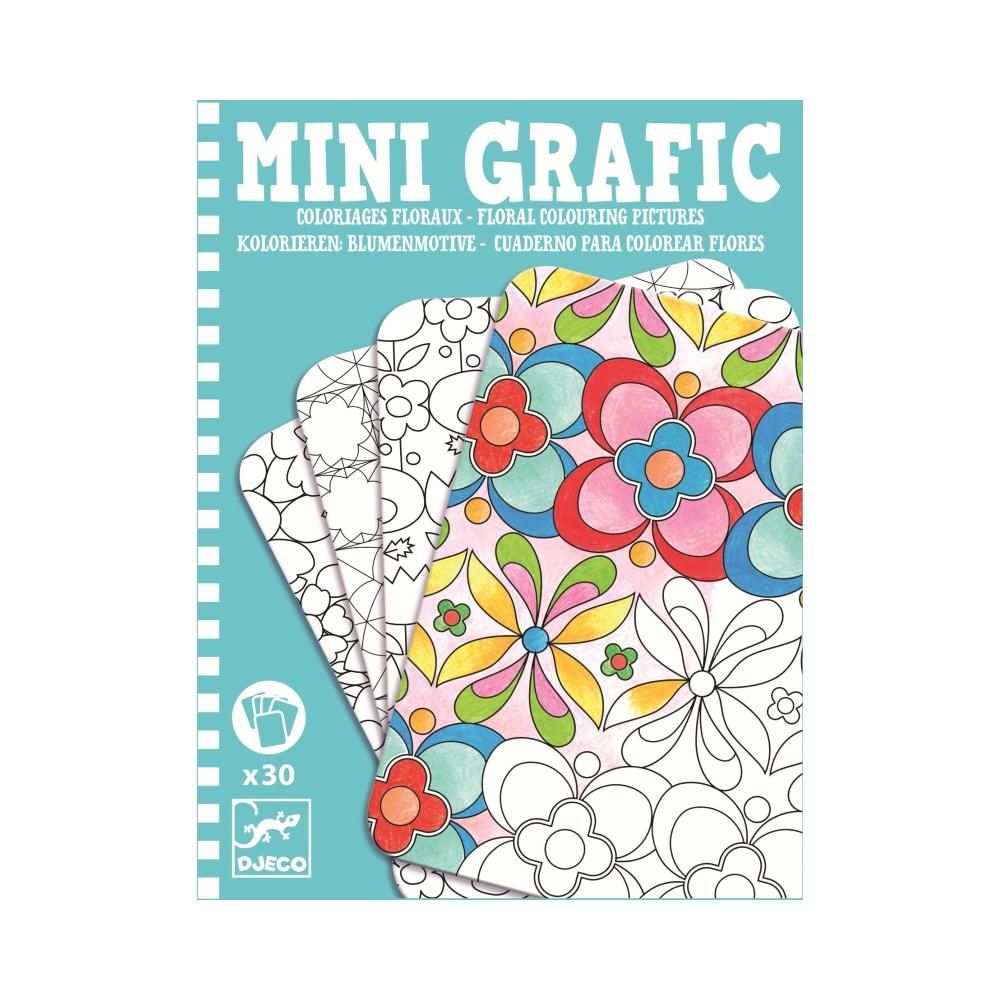 Djeco Floral - Virágok mini színező