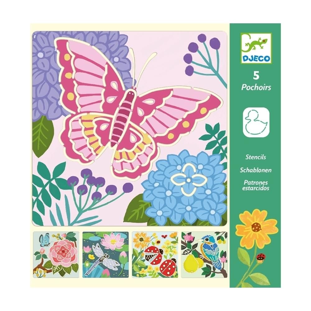 Djeco Garden wings - Rajzsablonok, Kerti szárnyak