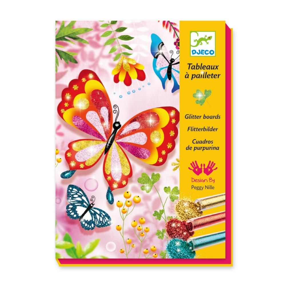 Djeco Glitter butterflies - Csillámpor kép, Csillogó pillangók