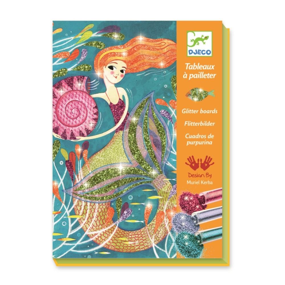 Djeco Glitter Mermaids - Csillámpor kép, Csillogó hercegnők