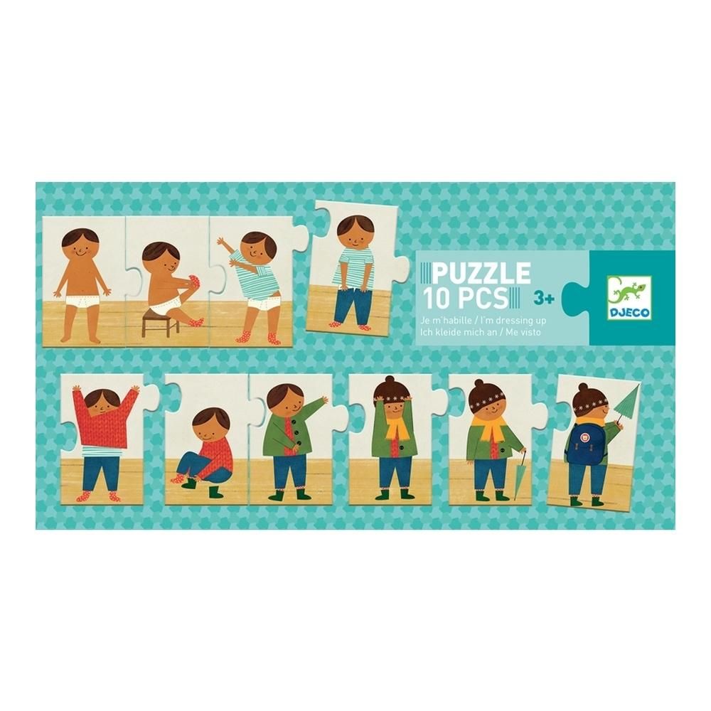 Djeco I am dressing up - Felöltöztem sorozat kirakó puzzle, 10 db-os