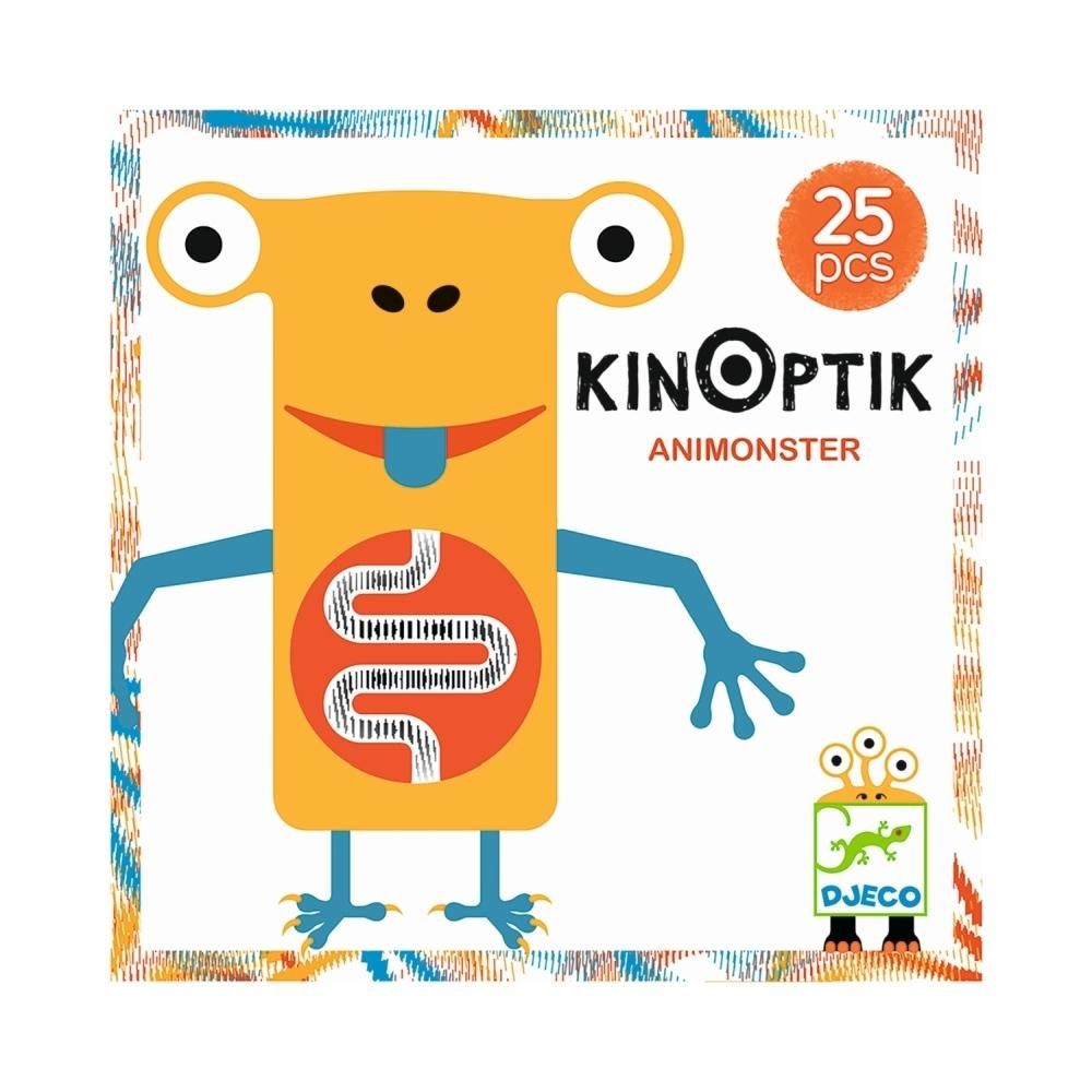 Djeco Kinoptik Animonster optikai puzzle, 25 db-os