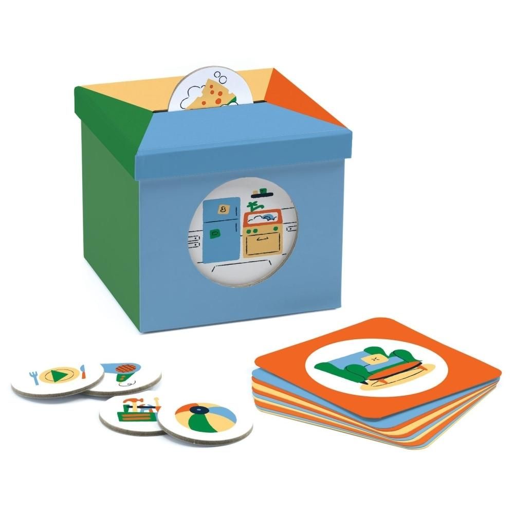 Djeco Kioukoi Home - Otthoni tárgyak fejlesztőjáték