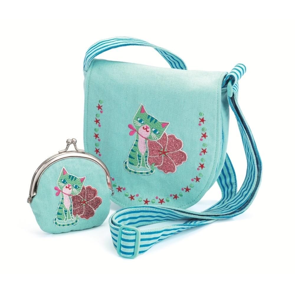 Djeco Kitten bag and purse - Cicás kistáska pénztárcával