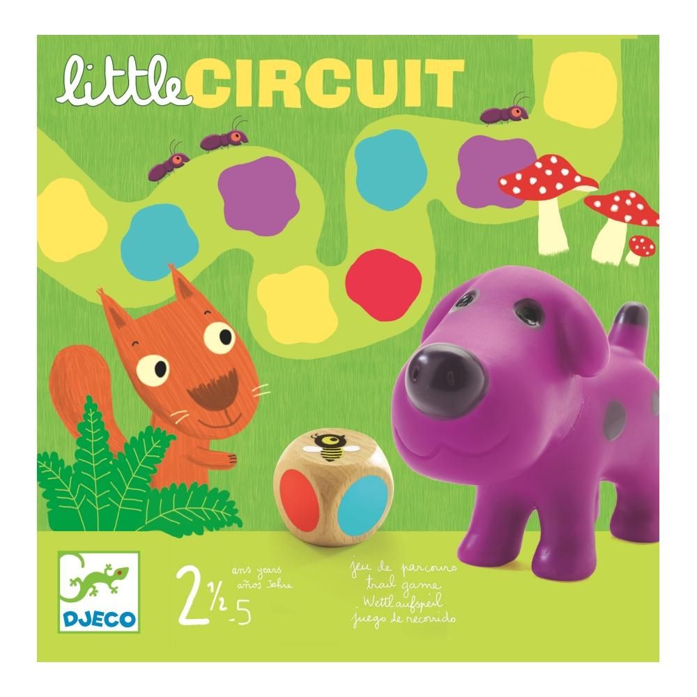 Djeco Little circuit - Színlépegetős társasjáték