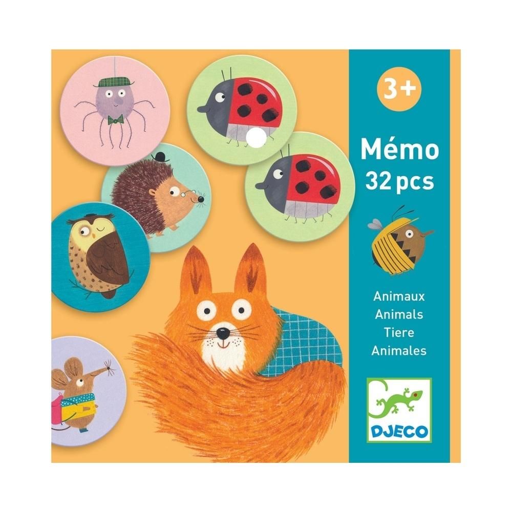 Djeco Memo animals - Állatok memóriajáték 