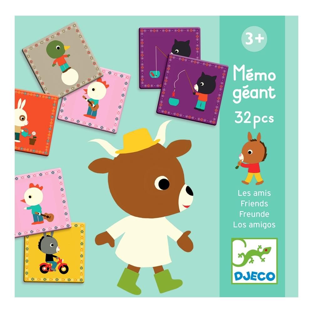 Djeco Memo Geant, Friends - Óriás memória játék, Barátok