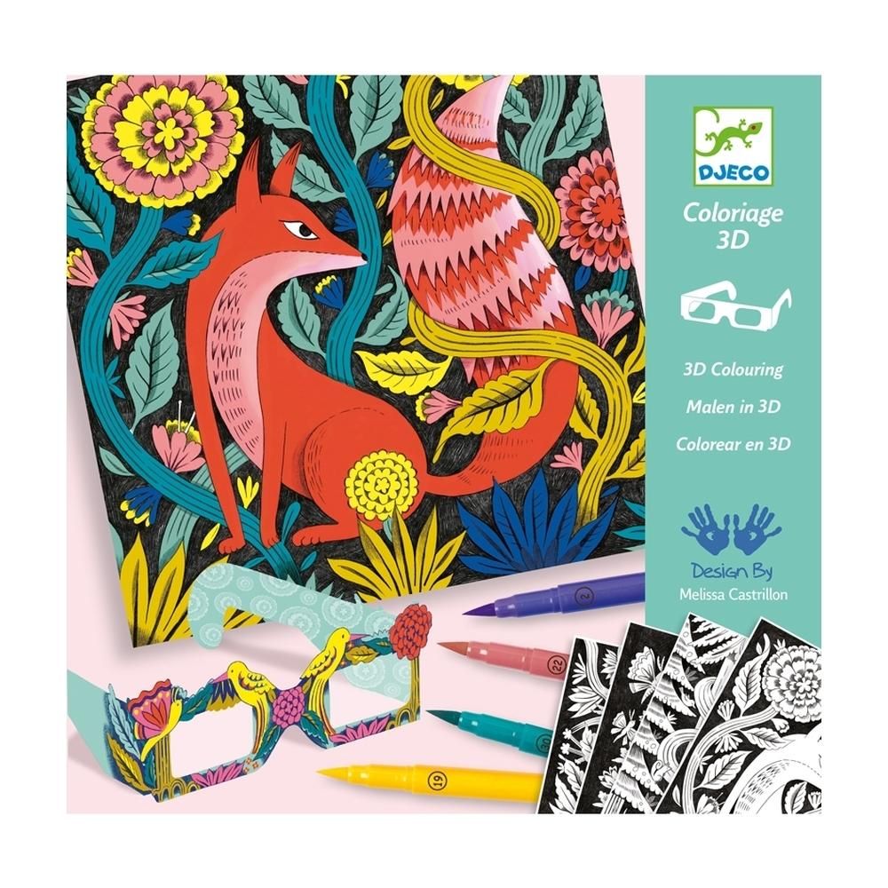 Djeco Művészeti műhely, Fantasy forest 3D - Fantázia kerekerdő