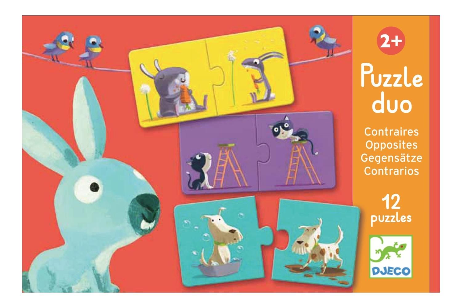 Djeco Opposites - Ellentétek párosító puzzle