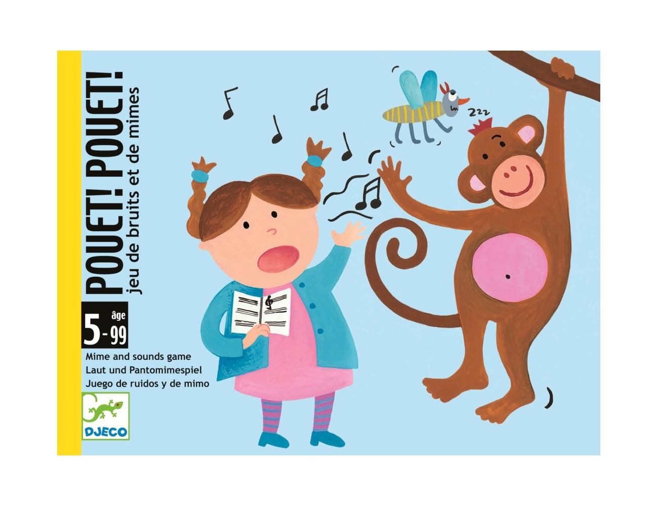 Djeco Pouet! Pouet! - Mutogatós és hangutánzós kártyajáték