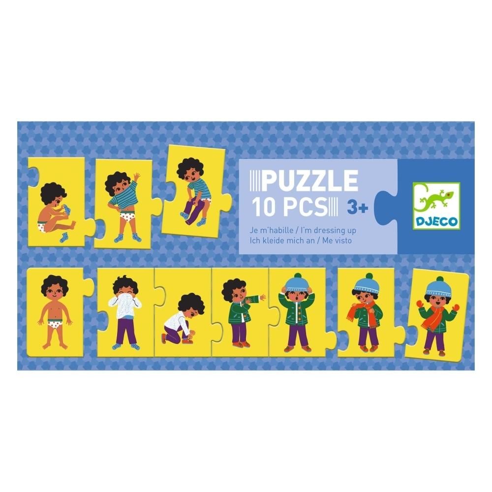 Djeco Puzzle frise I'm dressing up - Öltözködés sorozatkirakó puzzle