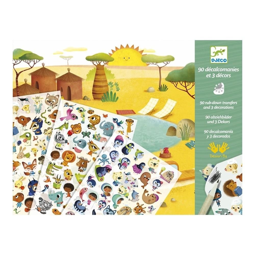 Djeco Savannah, desert, and North Pole: time for fun! - Satírozó képkészítő, Tájak