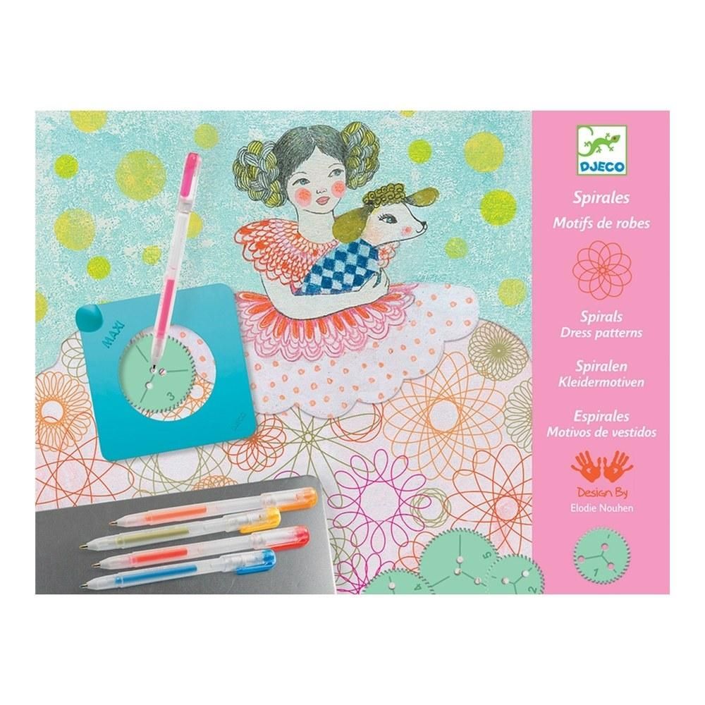 Djeco Spiral Dress patterns - Spirál ruha minták kreatív készlet