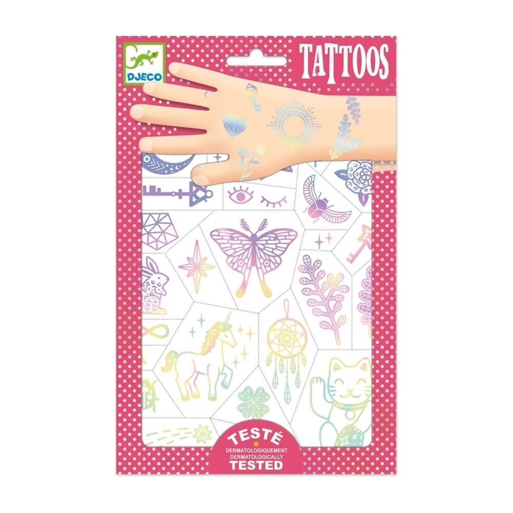 Djeco Tattoos, Lucky charms - Tetováló matricák, Szerencse varázslatok