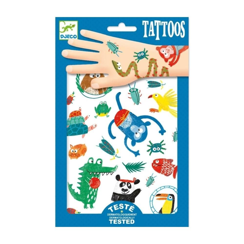 Djeco Tattoos, Snouts - Tetováló matricák, Jópofák