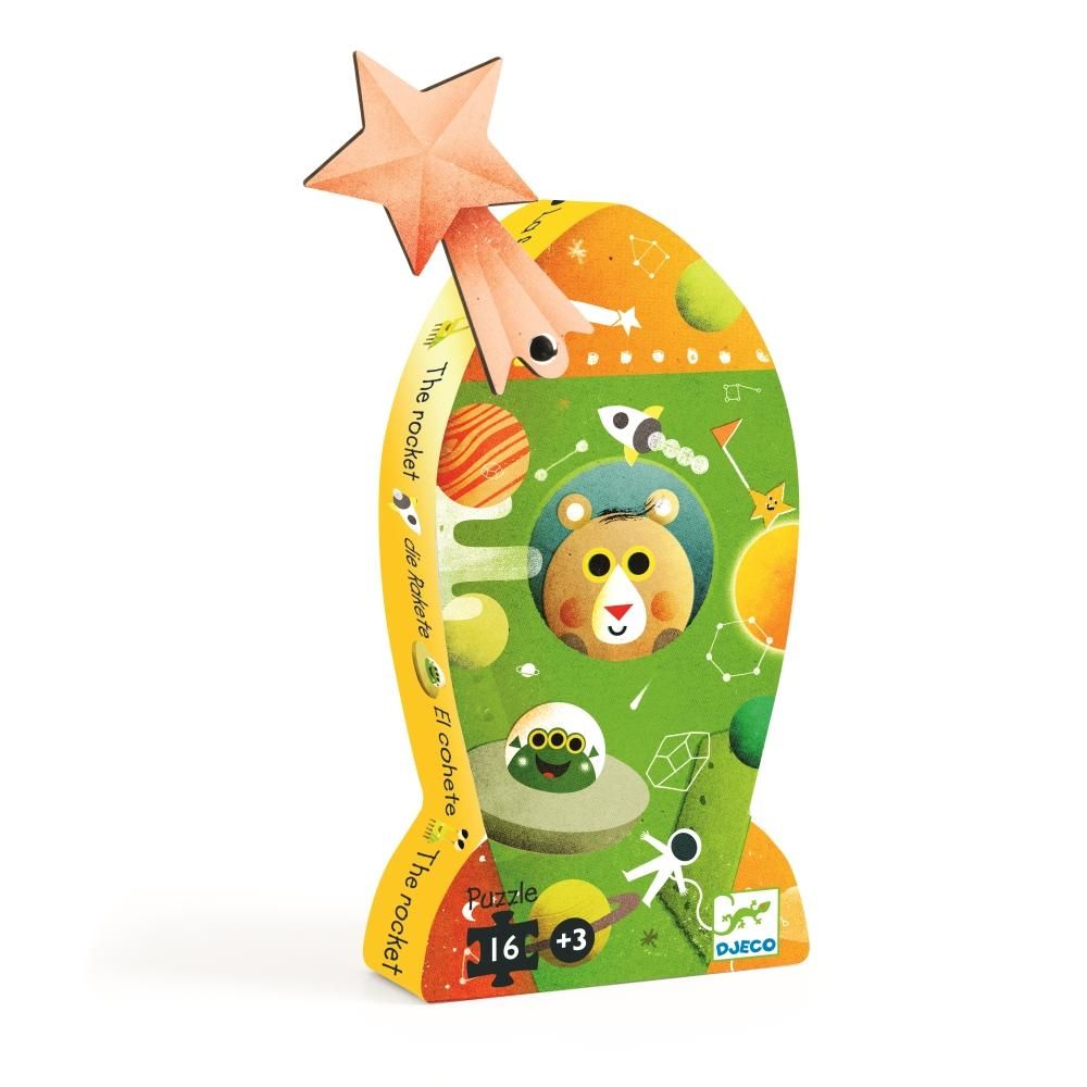 Djeco The rocket - A Rakéta mini puzzle, 16 db-os