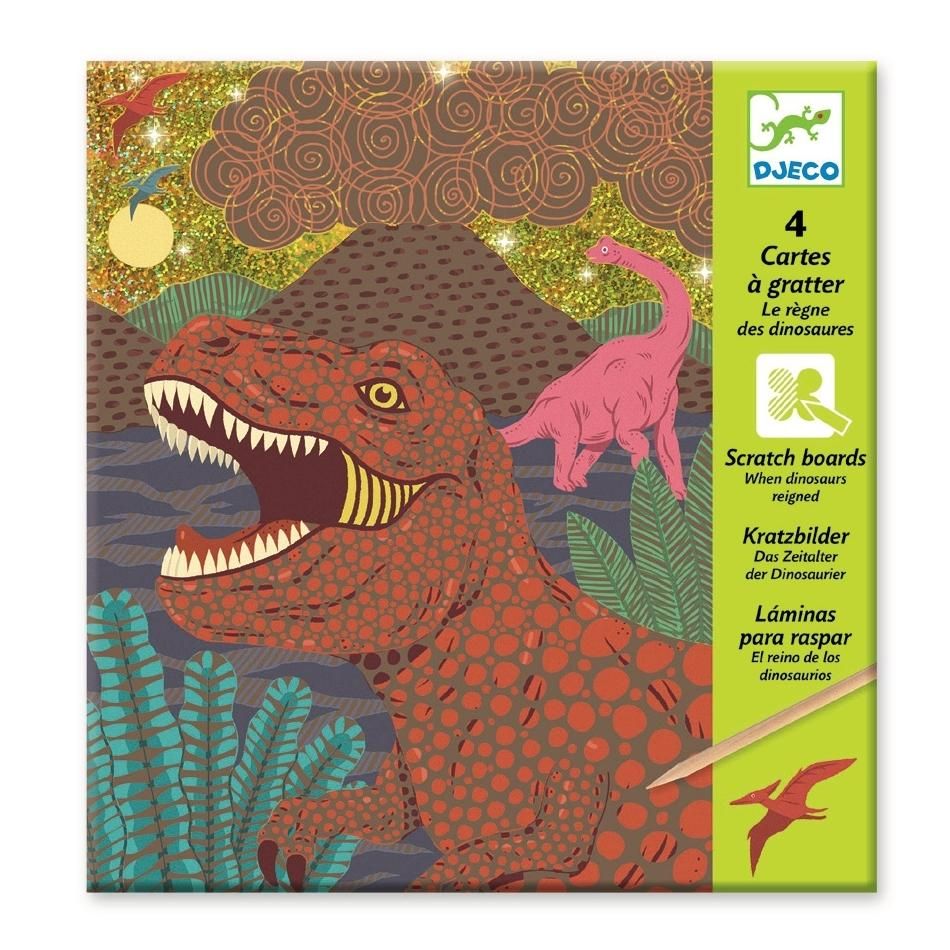 Djeco When dinosaurs reigned - Képkarcoló, Dinoszauruszok kora