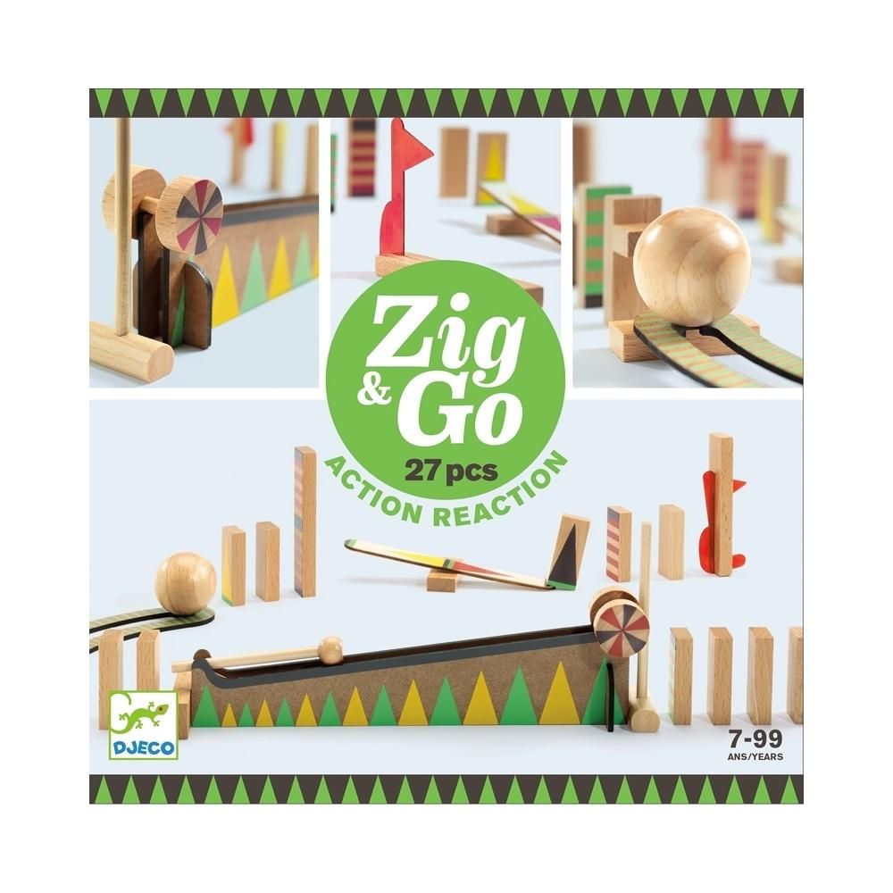 Djeco Zig & Go Sokasodó építőjáték, 27 db-os