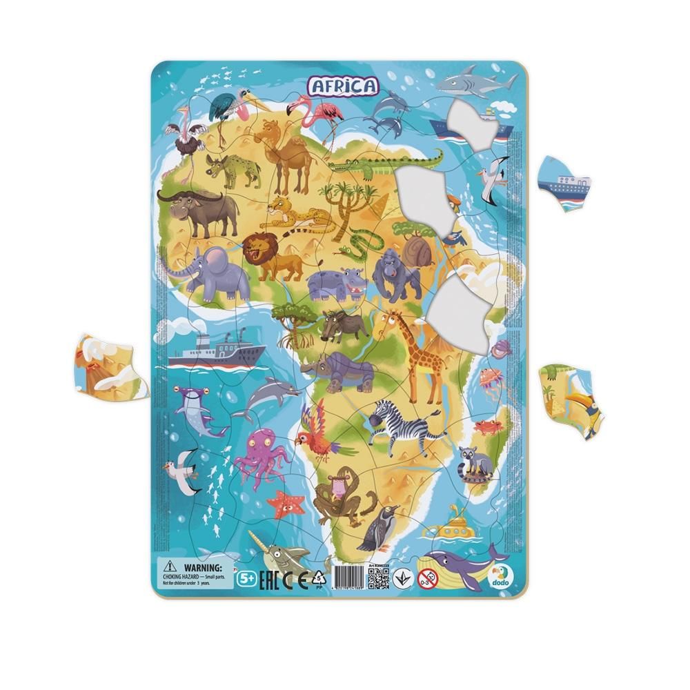 Dodo keretes puzzle - Afrika, 53 db