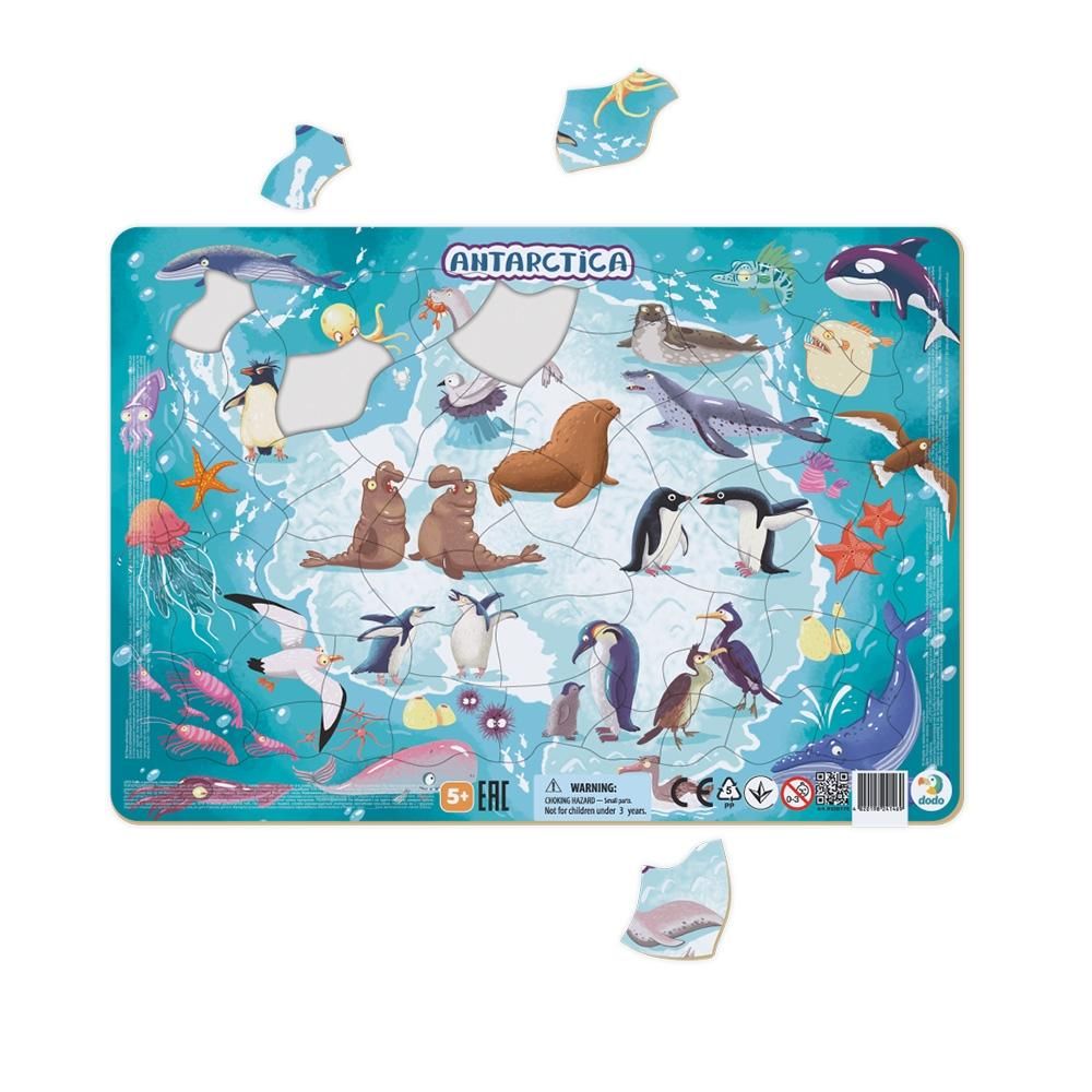 Dodo keretes puzzle - Antarktisz, 53 db
