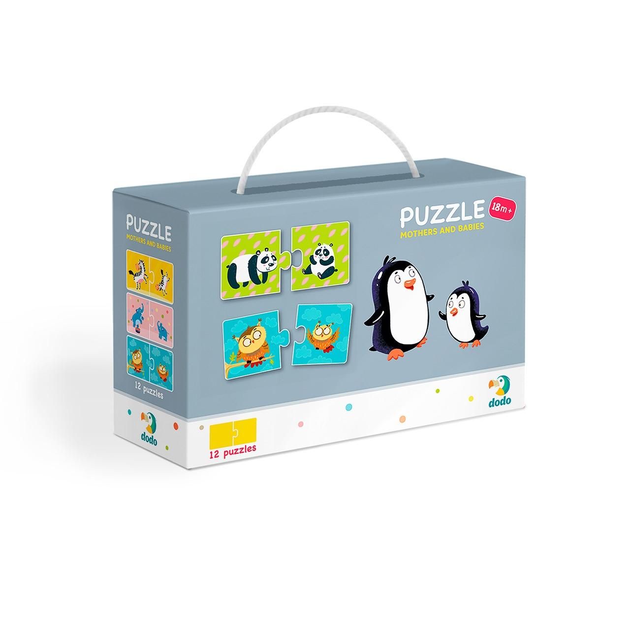 Dodo puzzle duo - Anyukák kicsinyükkel 12x2 db