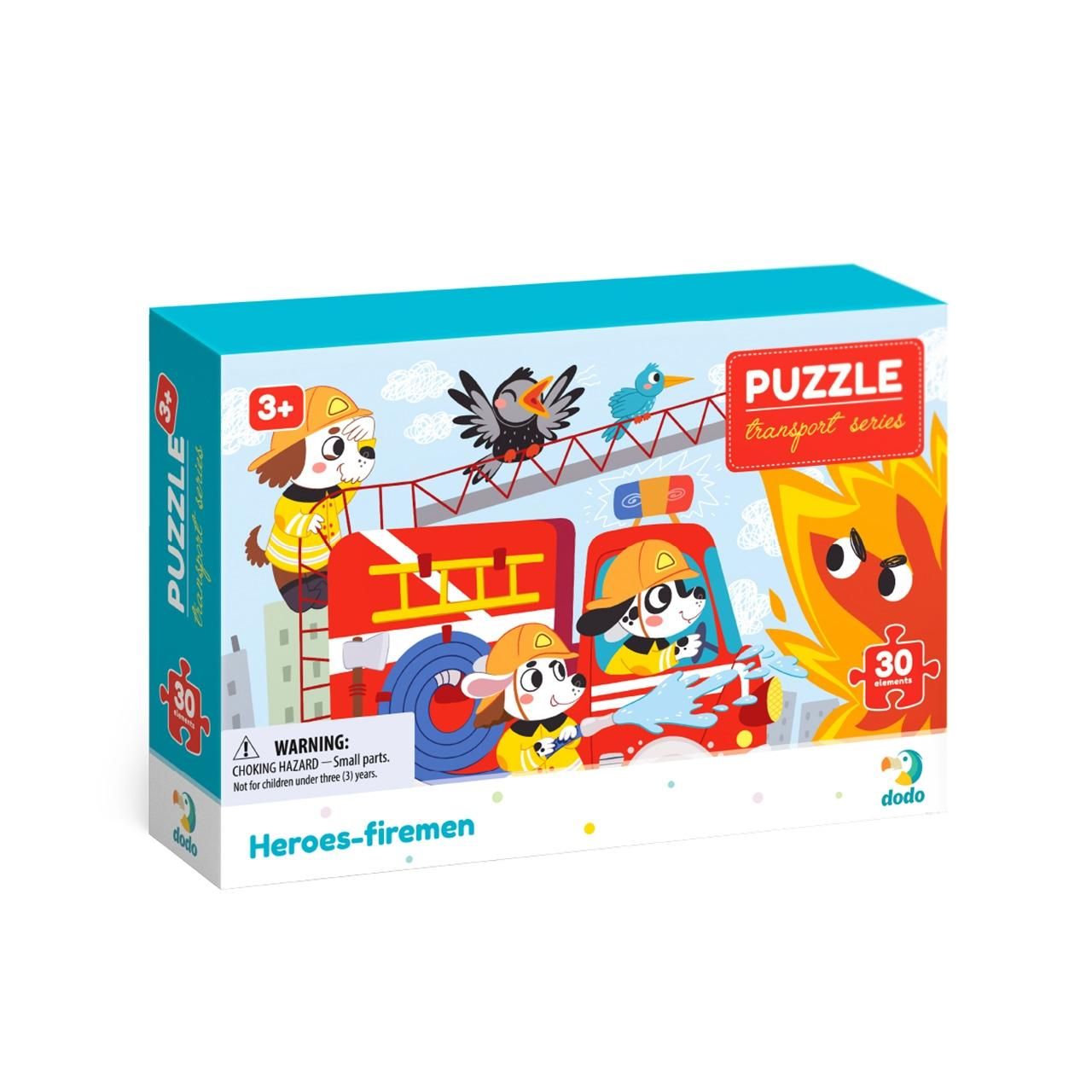 Dodo puzzle munkahelyek - tűzoltó hősök, 30 db