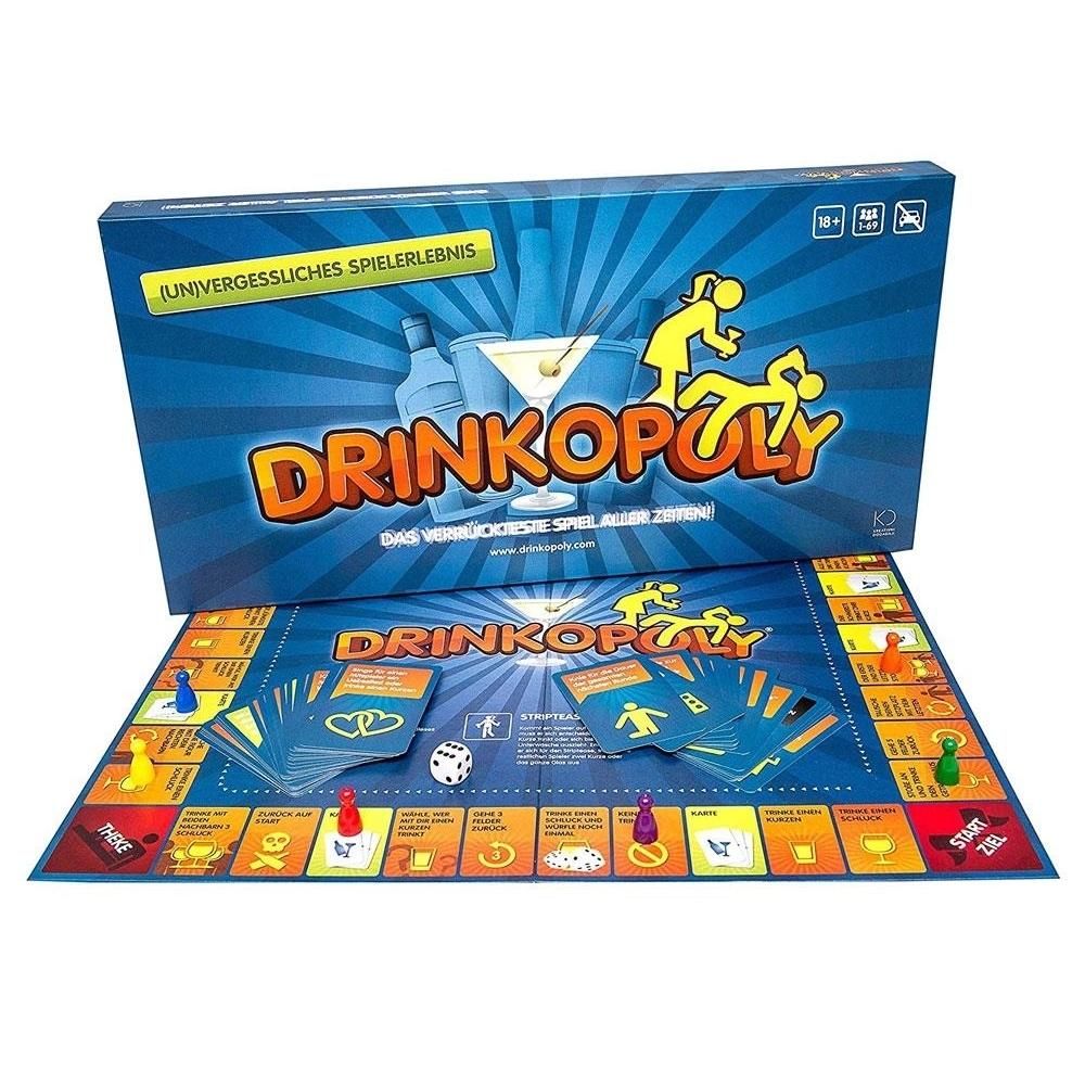 Drinkopoly társasjáték (német nyelvű)