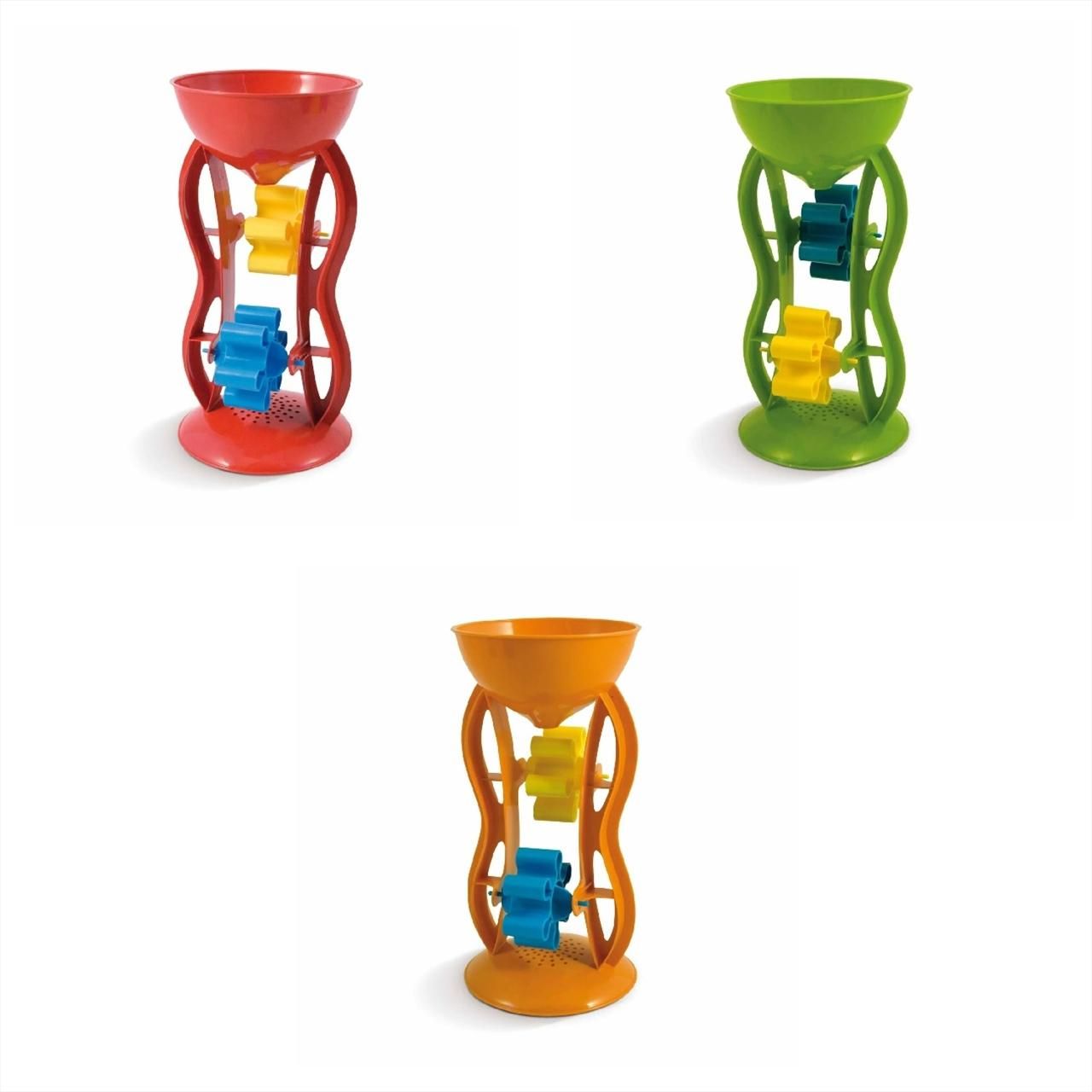 Duplakerekű malom, 3 féle színben