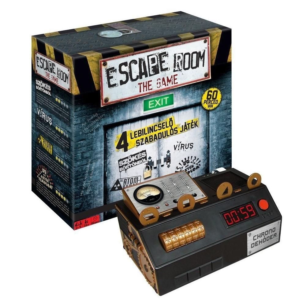 Escape Room Szabadulószoba társasjáték (4 játék)