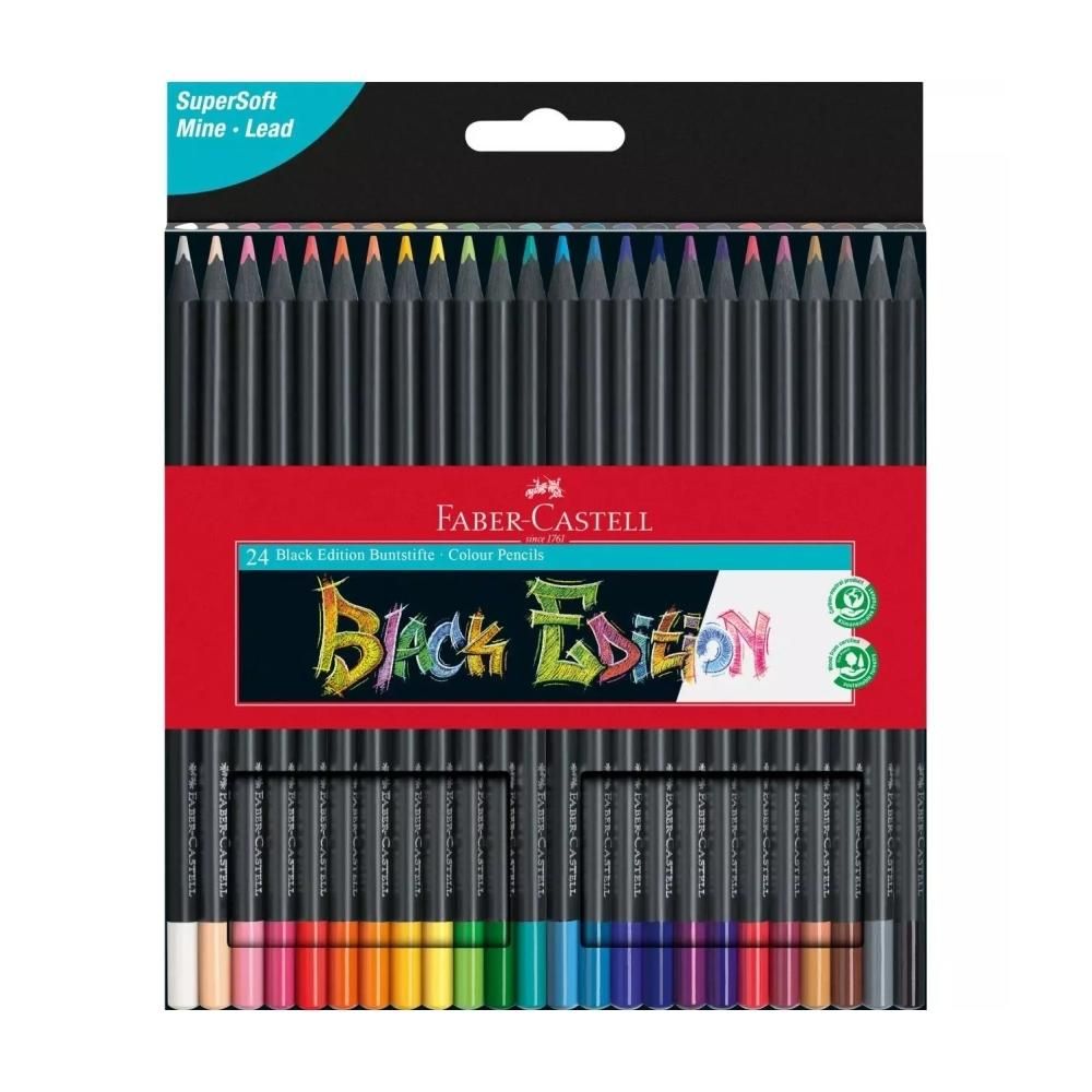 Faber-Castell Black Edition színesceruza szett, 24 db-os