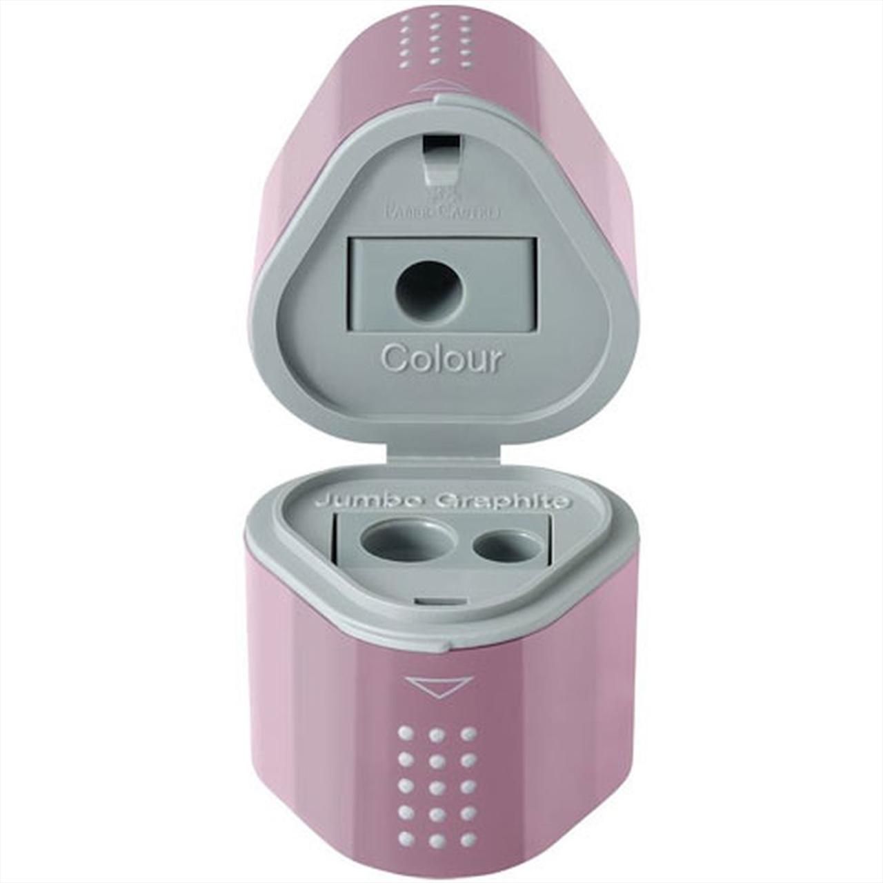 Faber-Castell Grip háromlyukú hegyező, rózsaszín