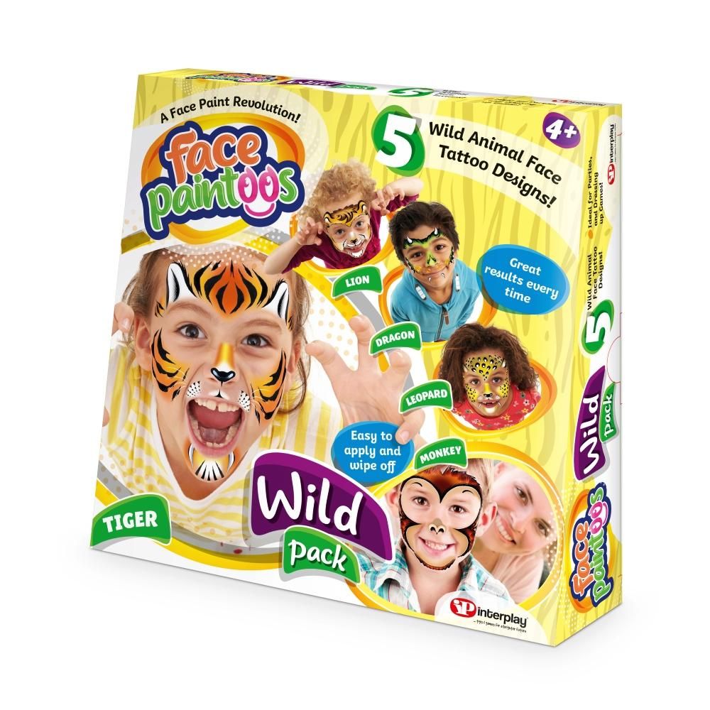 Face Paintoos Arcfestés tetoválás csomag - vadvilág