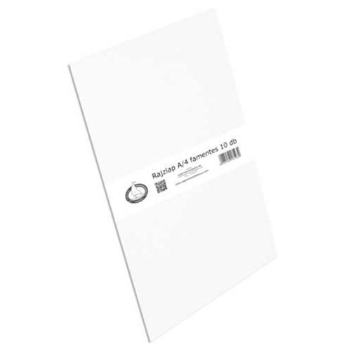 Famentes rajzlap A/4, 10 db-os