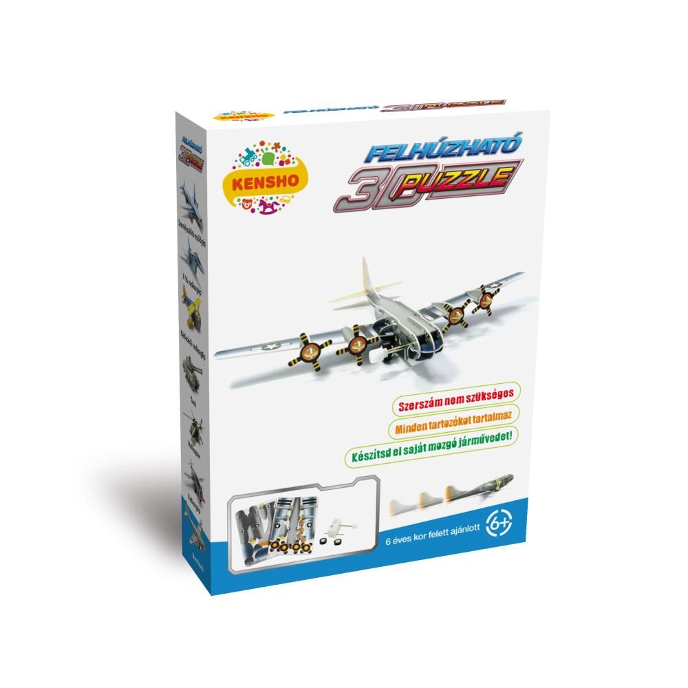 Felhúzható 3D puzzle - bombázó