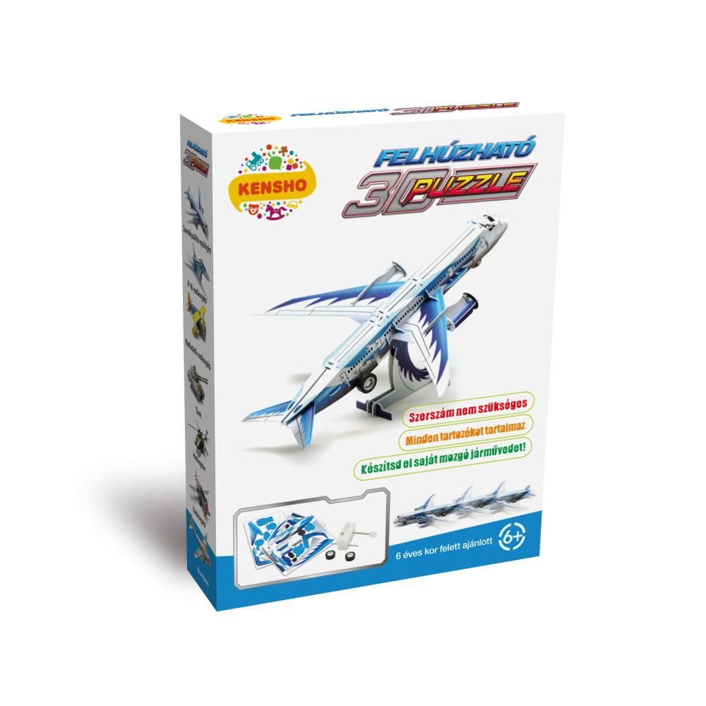 Felhúzható 3D puzzle - személyszállító repülőgép
