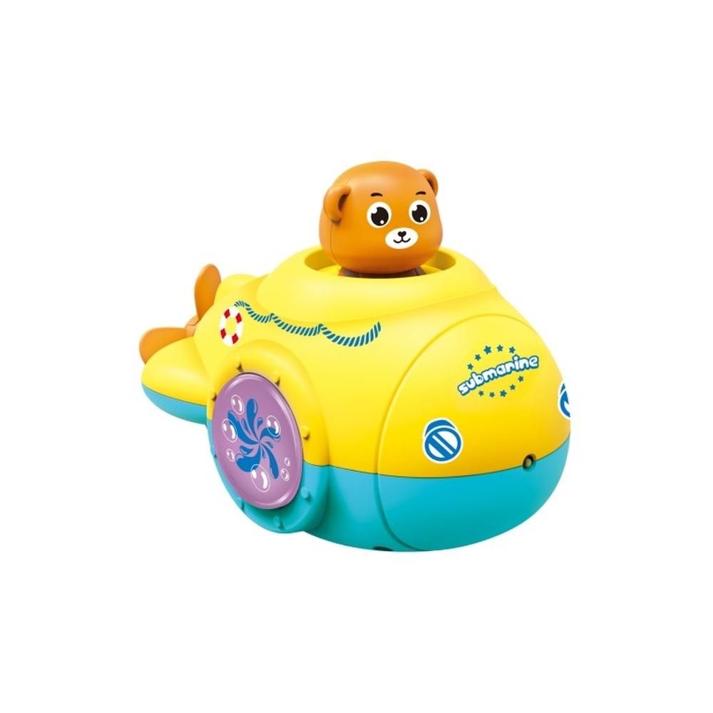 Felhúzható sárga tengeralattjáró fürdőjáték